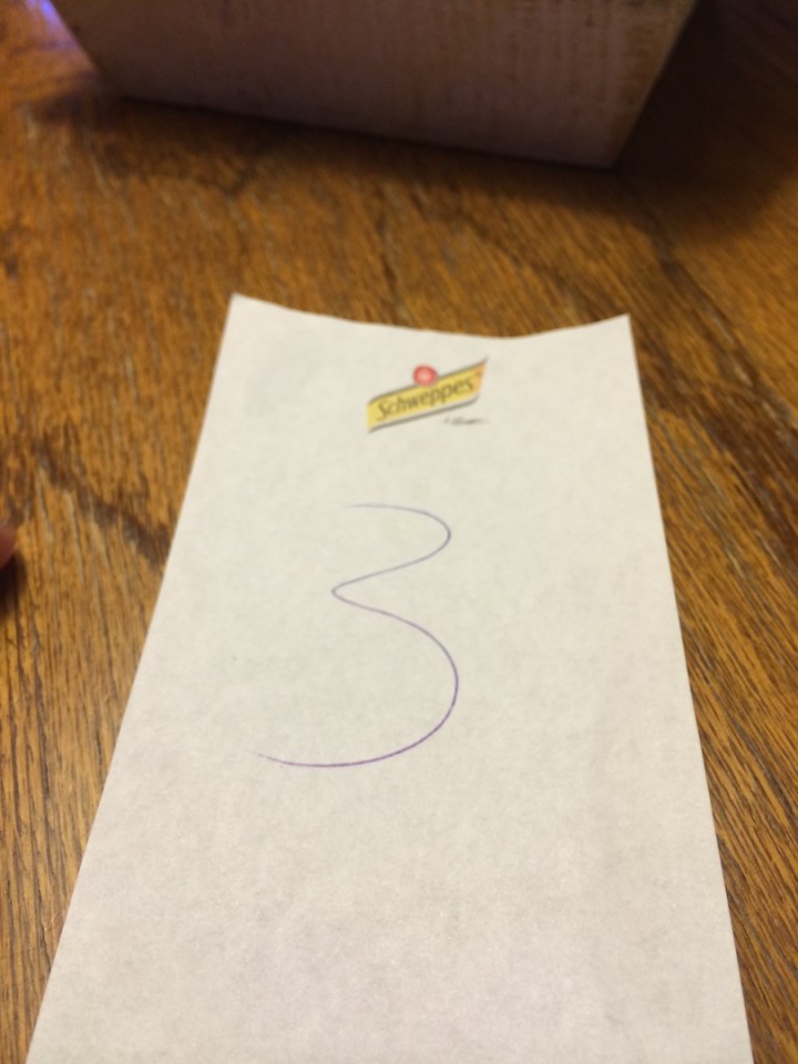 Die Sache mit der Nummer. Ich hatte die 3 und bezahlte die 7.