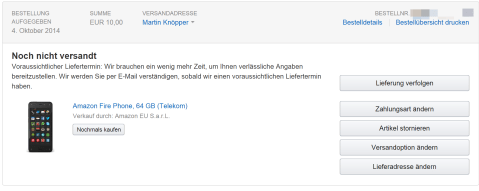 Firephone für 10 Euro.