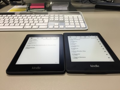 Kleiner, dünner, leichter - der neue Kindle Voyage. Dafür aber auch wesentlich teurer als der Paperwhite.